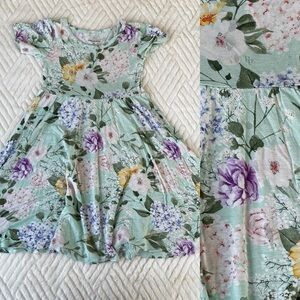 Posh Peanut Erin Short Sleeve Twirl Dress - size 4T